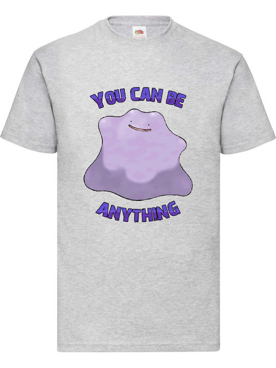 Γκρι Μπλούζα Tshirt Pokemon Ditto Original Fruit Loom 100% Βαμβάκι No27
