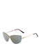 Guess Women's Sunglasses with Gold Metal Frame and Silver Mirror Lens
