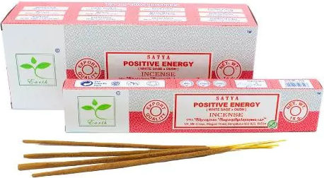 Earth Satya Räucherstäbchen Positive Energy Salbei & Oudh