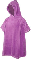 Μπουρνούζι Πόντσο Μικροϊνών Παιδικό Aqua Speed Kids Poncho Violet 145-09 Απαλό Μωβ