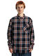 Marshal Μακρυμάνικo Φανελένιο Overshirt Black