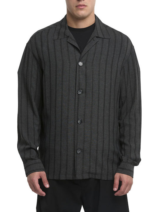 Μακρυμάνικo Τζιν Overshirt Γκρι