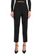 Pant Women's High-waisted Fabric Trousers Black