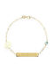 Goldjewels Παιδικό Βραχιόλι Ταυτότητα από Χρυσό 9K με Ματάκι