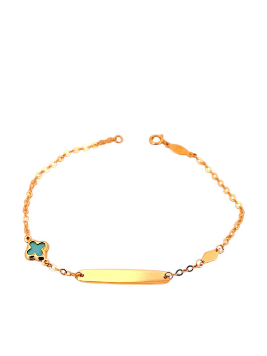 Rubini Kinderarmband ID aus Gold 9K