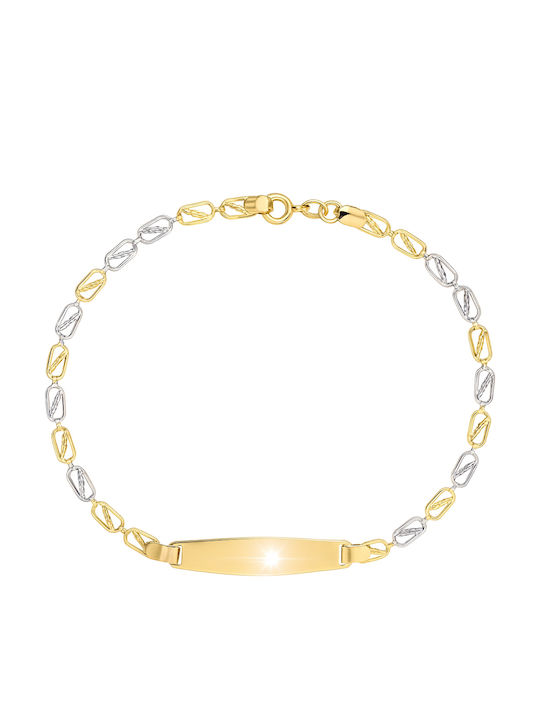 Xrisokosmima Kinderarmband Identität Vergoldet 14K