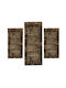 Jasmine Js Σετ Shaggy Χαλιά Κρεβατοκάμαρας Camel Brown JS-824-camel-brown-Set 3τμχ