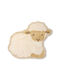 Little Dutch Little Farm Kids Rug Beige Round with Diameter 118cm