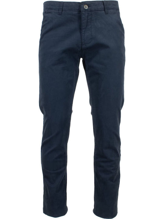 Herrenhosen Chinos Regulär Passform Blau