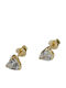Prince Silvero Earrings made of Silver Gold Plated with Stones