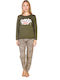 Comfort Women's Pyjama Set Green
