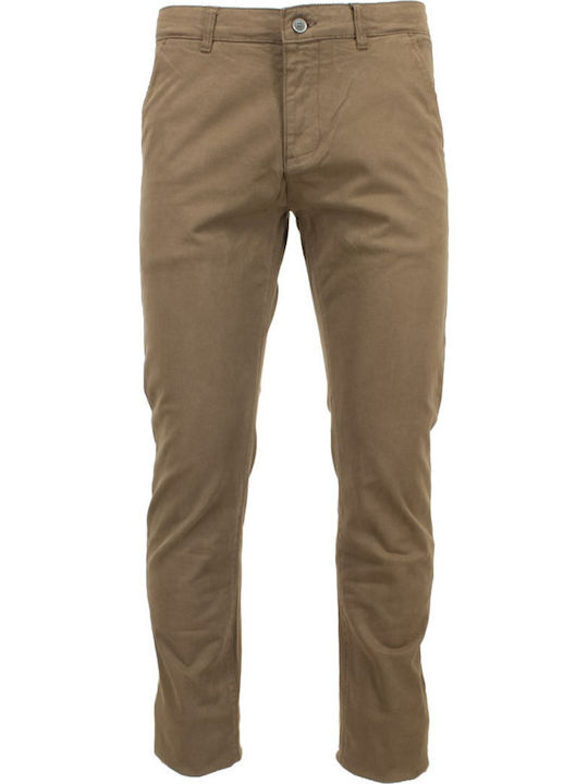 Pantaloni Chino cu Croială Normală Beige