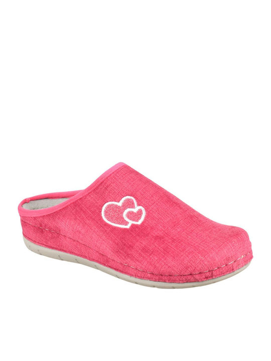 Anatomische Damen Hausschuhe Fuchsie