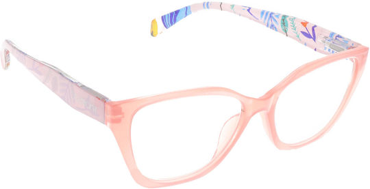 Oramont Damen Lesebrille +3.75 in Rosa Farbe 9088