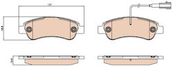 Trw Gdb2068 Brake Pad Set Disc Brake Trw Gdb2068 Brake Pad Set Disc Brake