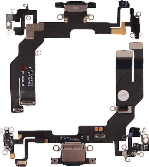 Iphone 16e Type-c Καλωδιο Flex Κονεκτορα Φορτισησ-hands Free-μικροφωνο Black 3p