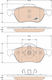 Trw Brake Pad Set Disc Brake Gdb1787