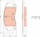 Trw Brake Pad Set Disc Brake Gdb4141