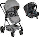 Moni Giselle Adjustable 2 in 1 Baby Stroller Suitable for Newborn Gray 6.9kg