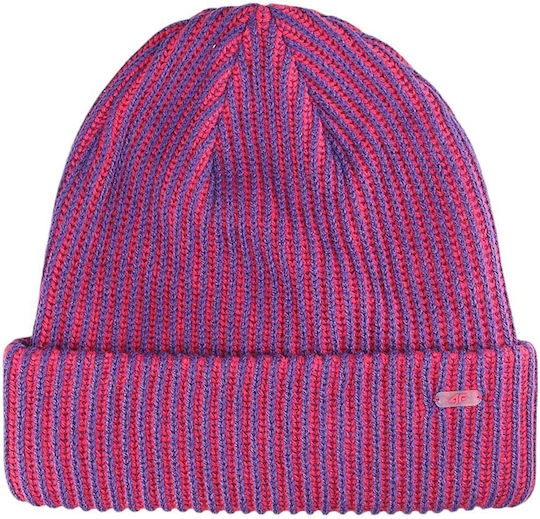 Beanie Männer Beanie Gestrickt in Fuchsie Farbe