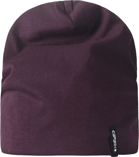 'hemet' Beanie Unisex Beanie Gestrickt in Burgundisch Farbe