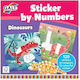 Sticker Book Numbers Dinosaurs