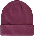 4F Beanie Beanie Knitted in Burgundy color