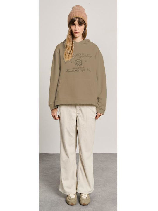 Staff Women's Sweatshirt Hooded Brown