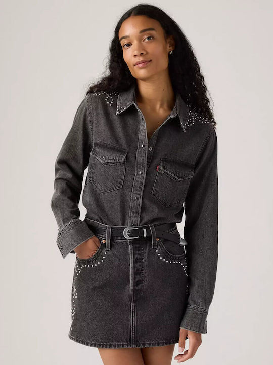 Levi's Western Women's Denim Long Sleeve Shirt ...