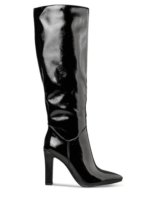 Envie Shoes Γυναικείες Μπότες από Λουστρίνι Μαύρες