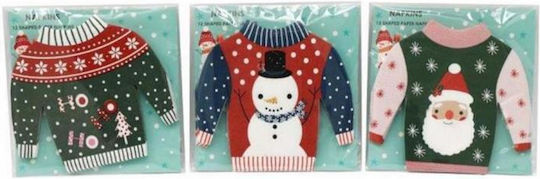 Atmosphera Set Weihnachtsservietten L17xB17cm. 12Stück