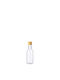 Lid Bottle Water Glass with Screw Cap Gold 50ml