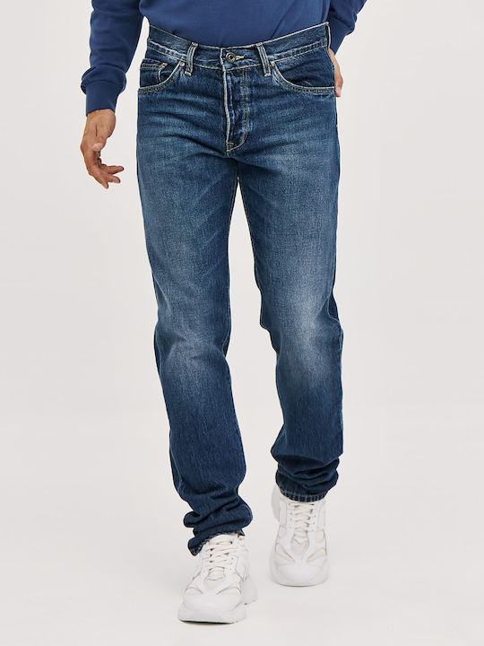 Men's Denim Pants with Regular Fit Blue