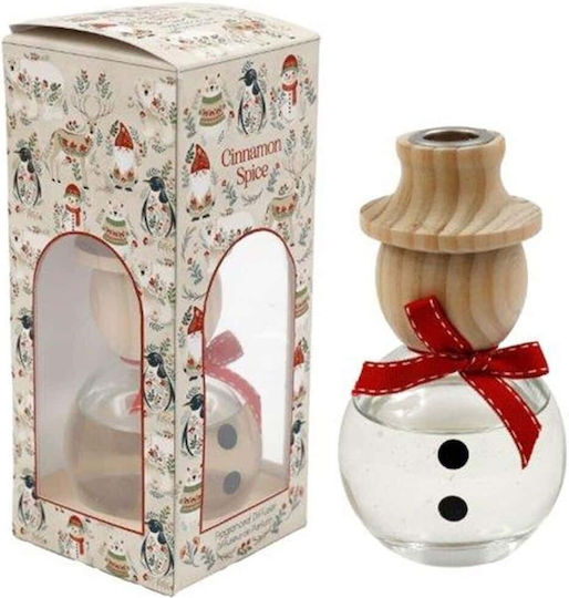 Atmosphera Weihnachtlicher Schneemann Tischdekoration 18x8x8cm