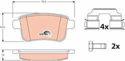 Trw Gdb1786 Brake Pad Set Disc Brake Trw Gdb1786 Brake Pad Set Disc Brake