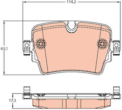 Trw Gdb2095 Set Plăcuțe De Frână Disc Frână Auto