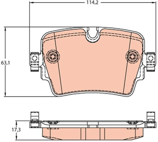Trw Gdb2095 Set Plăcuțe De Frână Disc Frână Auto
