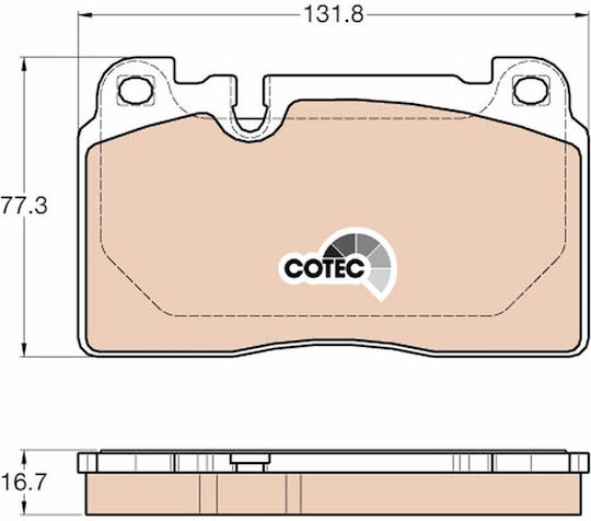 Trw Gdb1974 Brake Pad Set Disc Brake