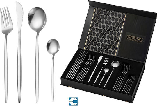 Galifas Cutlery Set Stainless Steel 18/10 Silver 24 Pieces
