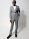 Men's Suit with Vest Gray