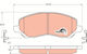 Trw Gdb3287 Brake Pad Set Disc Brake