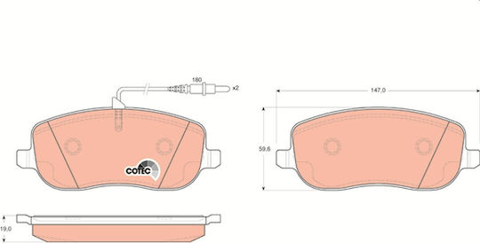 Trw Brake Pad Set Disc Brake Gdb1503