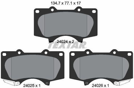 Textar 2402403 Bremsbelag Set Scheibenbremse