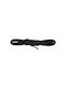 Bergal Laces Flat 180cm Black Κορδονια Πλακε 180 Εκατοστα Μαυρο Χρωμα 100% Βαμβακερα Δεν Λυνονται