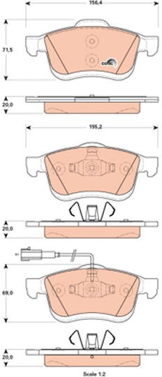 Trw Brake Pad Set Disc Brake Gdb1864