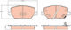 Trw Brake Pad Set Disc Brake Gdb3629