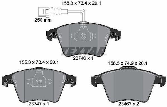 Textar 2374602 Brake Pad Set Disc Brake