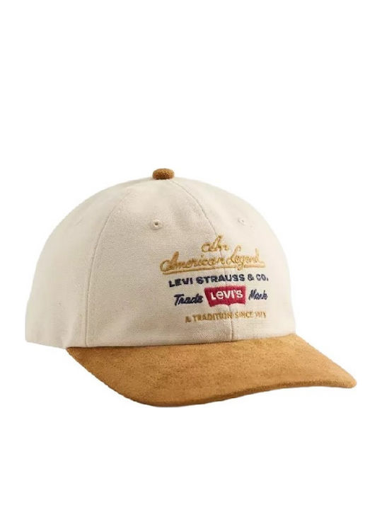 Levis Relaxed Dad Graphic Kappen Καπέlo Ανδρικό Ecru
