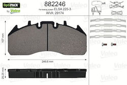 Valeo 882246 Set Plăcuțe De Frână Disc Frână