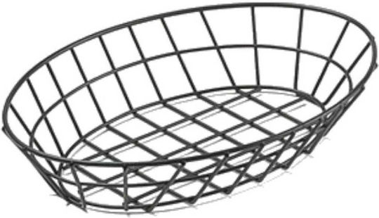 Yuk Кутия за хляб Метал Черна 25x17x7см